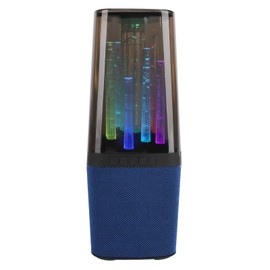 Bluetooth Speaker, RGB Wireless Stereo Speaker with AUX USB Port for PC Phone Tablet, Portable Desktop Speaker Fast Charging for Outdoor Camping Party (Blue)