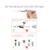 Ear Pick，Ear Wax Removal Tool，LED Lights Ear Cleaning Kit，Updated Version、Non-Slip，Soft