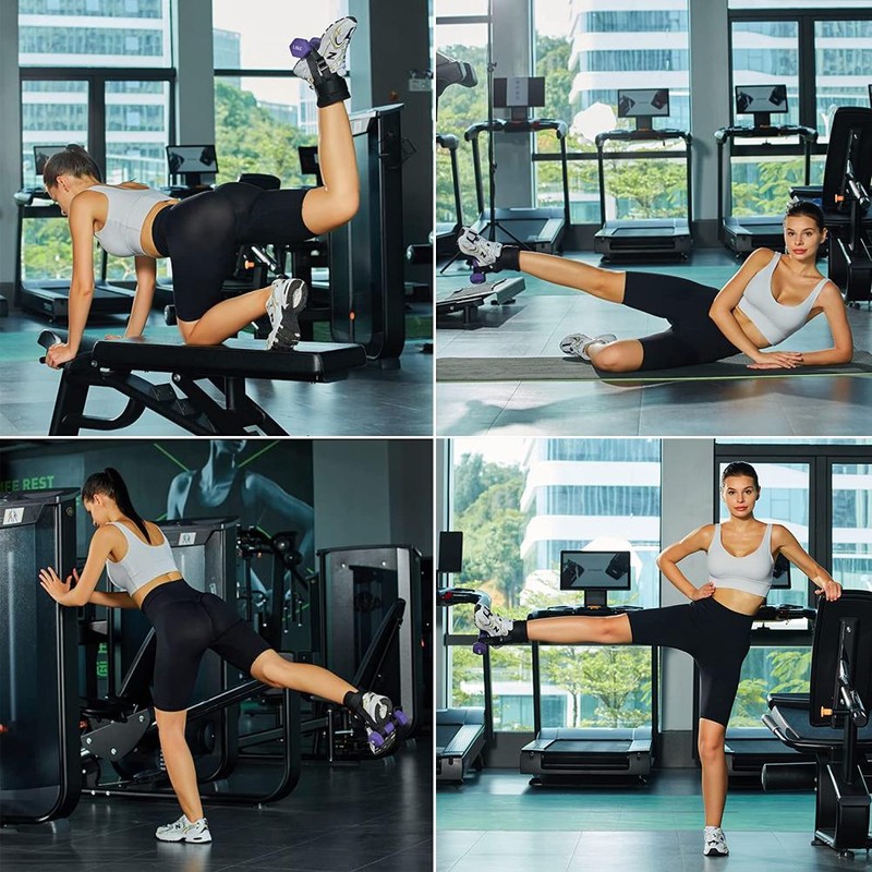 1 Pair (2Pcs) Ankle Straps for Cable Machines Adjustable Ankle