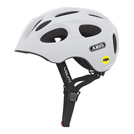 ABUS Youn-I MIPS Kids Helmet - Modern Bike Helmet for Children - for Girls and Boys - White, Size S