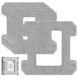 Hengrongshen Pack of 6 Washable Cleaning Pads Replacement for Winbot W2 Omni / W2 / W1 Pro / W1 Window Cleaning Robot Microfibre Cleaning Pads Accessories for Stains and Dust Windows