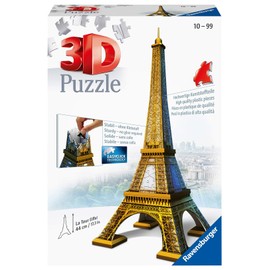 Ravensburger Eiffel Tower 216 Piece 3D Jigsaw Puzzle for Kids and Adults - 12556 - Easy Click Technology Means Pieces Fit Together Perfectly