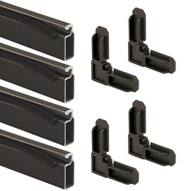 Prime-Line PL 7806 Aluminum Screen Frame Kit, 5/16 inch x 3/4 inch x 36 inch, Bronze, Set of 1