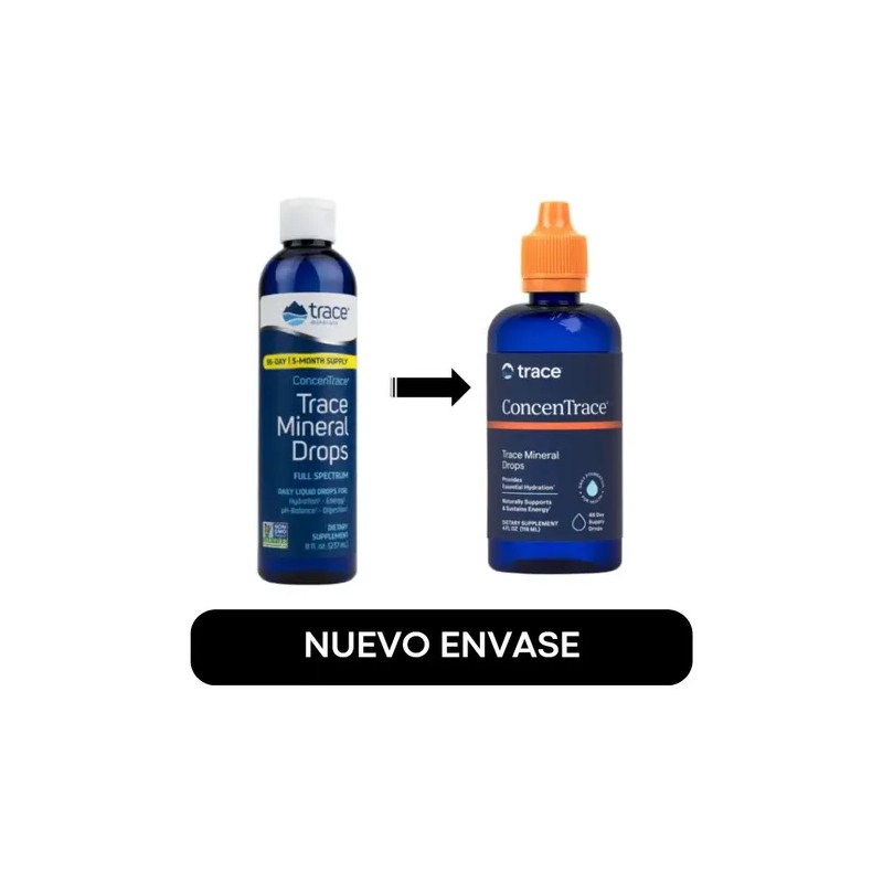 Trace Minerals ConcenTrace Drops 118ml Suplemento de Minerales Naturales Sin