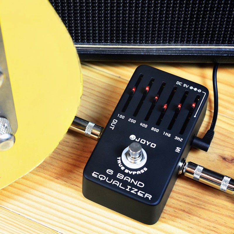 JOYO 6-Band EQ Pedal Electric Guitar Equalizer (100Hz 200Hz 400Hz