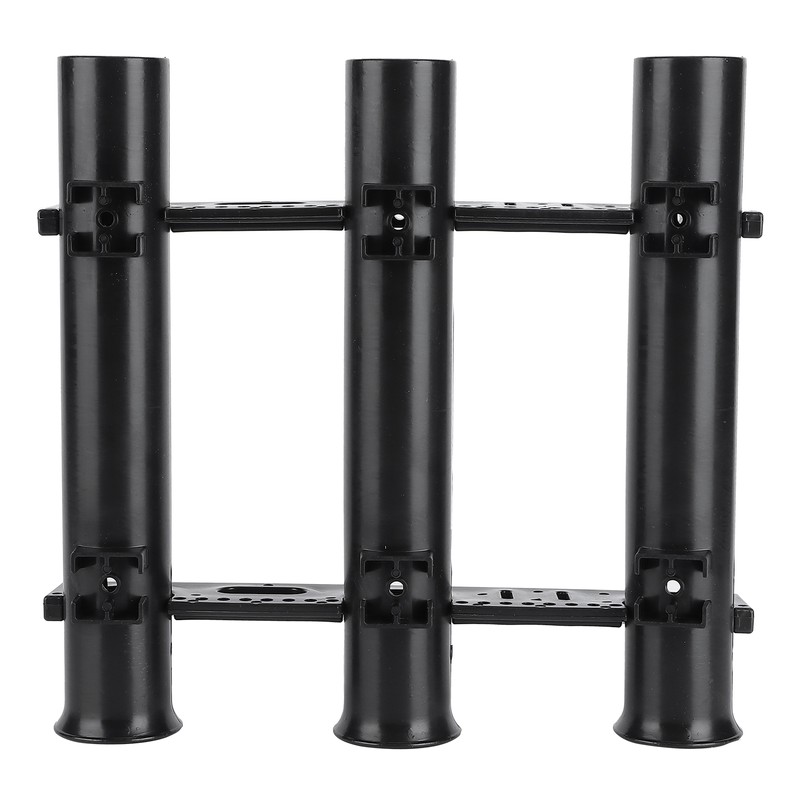 Outdoor Fishing Vertical 3‑Link Fishing Rod Rack Storage Holder Pole