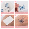 OHREN 10 Temporary Tattoos Butterfly Glitter Tattoo Face Body Stickers