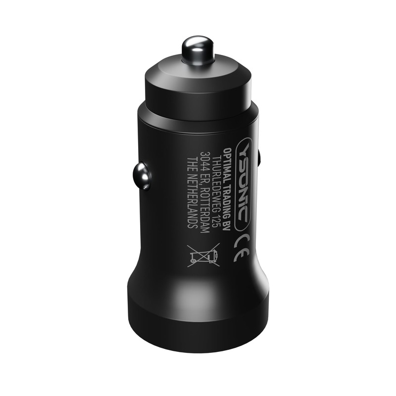 YSONIC Autoladegerät - Universelles Duo-Schnellladegerät - USB C und A