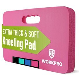 WORKPRO Extra Thick Kneeling Pad, Soft Foam Cushioning for Knee, Large Foam Kneeler Mat for Gardening, Bathing Baby, Workout Supplies, 17.5 x 11 x 1.5 in, Pink