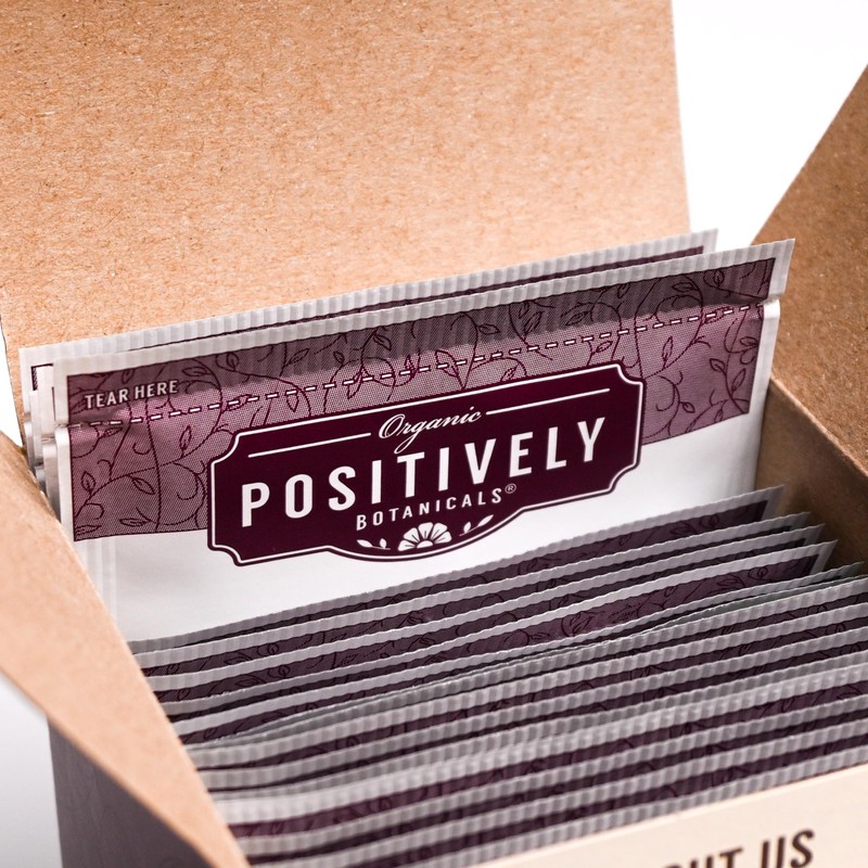 Organic Positively Botanicals Company, Olive Leaf Herbal Tea Bags, 20
