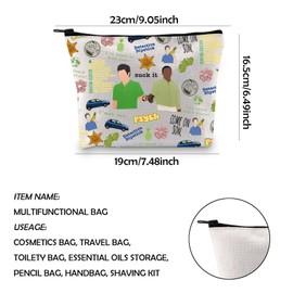 WCGXKO TV Show Merchandise Pineapple Makeup Zipper Pouch Bag Shawn and Gus Fan Gift (heard it CA)