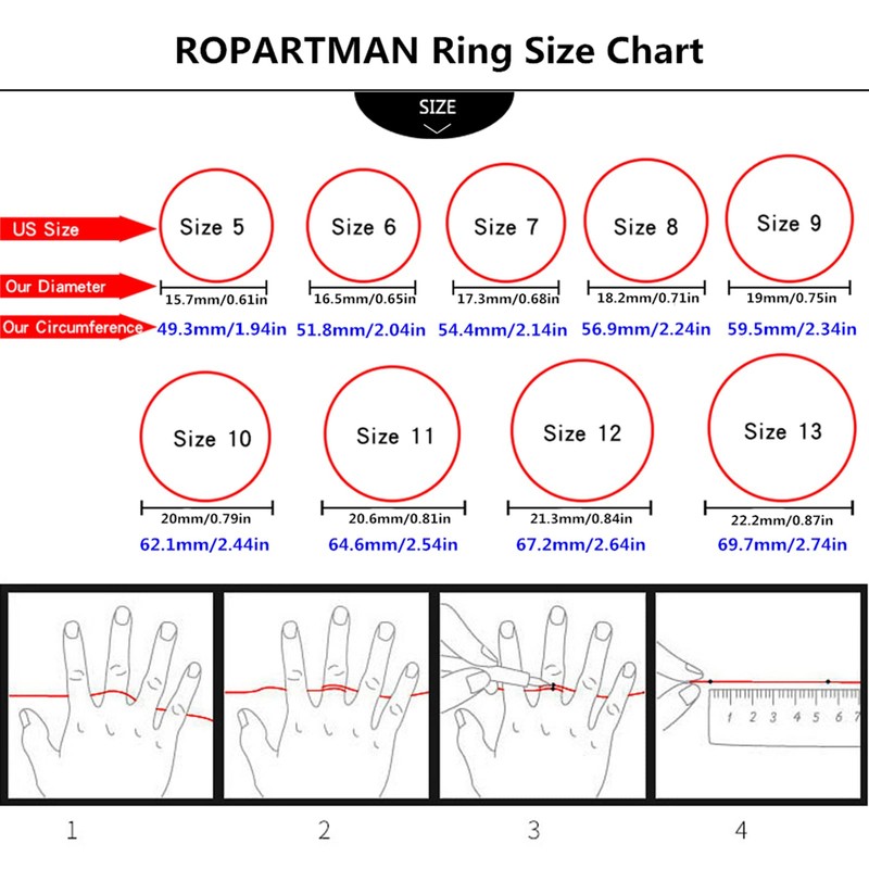 Titanium Men's Wedding Band, Promise Ring for Men Set with