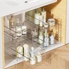 Vtopmart Vtopmart 2 Tier Bathroom Storage Organizer, 2 Pack Clear
