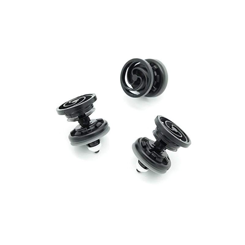 VVO Fasteners- Schwarz Kunststoff-Clips. Hintere Türverkleidung. Kompatibel mit einigen Volvo