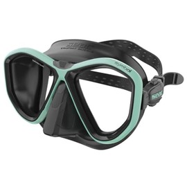 Seac Symbol, Made in Italy Dual Lens Diving Mask with a 3D Buckle Directly on the Mask Body