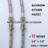 Faucet Water Supply Line Extension 3/8“ M-F Hose Extender, 13