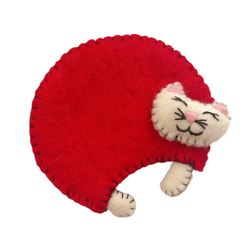 Felt Coasters - Cat Coasters Cup Drink Mat,Heat Resistant Dinning