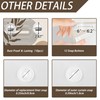 Keeuy Brown and Beige Hookless Shower Curtain with Snap-in Liner,
