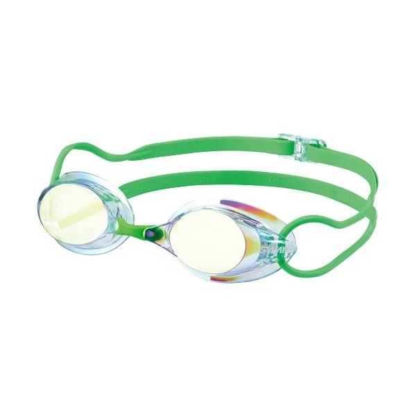 SWANS Swimming Goggles SR-7M CY Clear x Flash Yellow Mirror Racing Non-Clean 12 Years-Adult Made in Japan