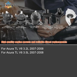 6PCS Engine Motor & Transmission Mount Set, Fit for Acura TL 3.2L/3.5L 2007-2008, OE: A4526HY, A4591, A65025, A4566, A4599, A65022