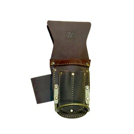 Zeluga 20-506 5 Pocket Pliers & Hammer Holder, ⁠Top Grain Oil-Tan Leather Tool Pouch, Fits 3 inch Belt