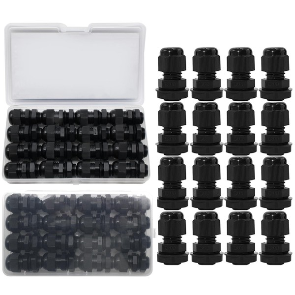 HUIXHAO Nylon PA66 Cable Glands, Used in Junction Box, Adjustable