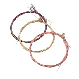 Acoustic guitar strings, electric guitar strings, set of strings, guitar accessories, excellent durability, sound clear, suitable for beginners and professionals