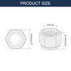uxcell 15Pcs #10-32 Nylon Insert Hex Lock Nuts, Carbon Steel