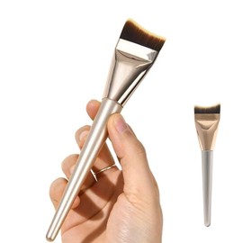 Foundation Brush, Liquid Foundation Brush, Flat Type, Spatula Brush, Extra Fine Spatula, Makeup Tool, Portable (Fishtail)
