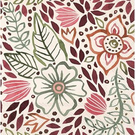 IHR Ideal Home Range Party Napkins Disposable 3-Ply Paper Lunch Napkin Pack, 6.5" x 6.5", Floralscape, 20-Count