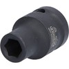 KS Tools 515.1009 1/2 Inch Hexagonal Impact Socket, Short, 9