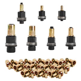 7 Piece Rivet Nut Set, Thread Rivets for M3, M4, M5, M6, M8, M10, M12 Rivet Pliers, Insert Nuts, Blind Rivet Nuts, Retractable Nuts, Hand Rivet Tool Set with 70 Pieces Nuts