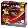 TDK 録画用ブルーレイディスク 超硬シリーズ BD-RE 25GB 1-2倍速 ホワイトワイドプリンタブル 10枚パック 5mmスリムケース BEV25HCPWA10A