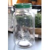 Christmas Holiday Mason Style Quart Jar Embossed Christmas Trees With