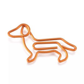 My Craft Genie Dachshund Shape Iron Paper clips Cute Paper Clips, Funny Bookmark Marking 5 each