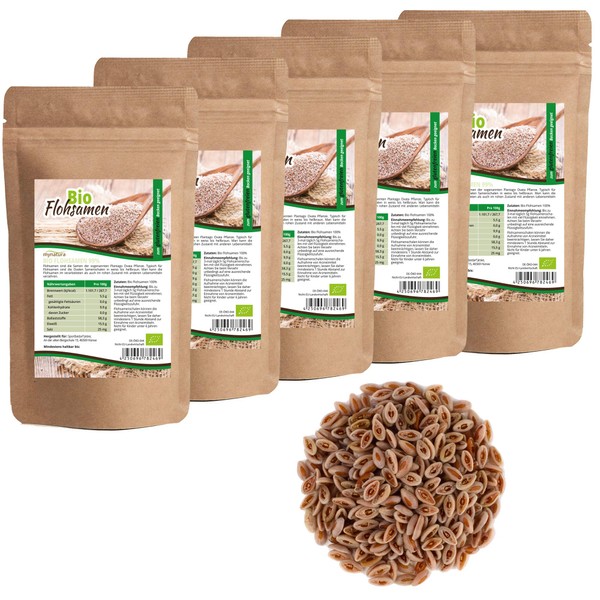 Mynatura organic psyllium seeds 1000 g from India Rich in