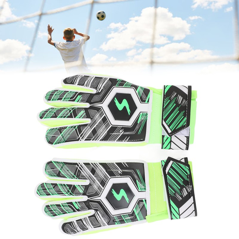 1 Pair Kids Soccer Gloves Latex Collision Resistance Football Goalkeeper