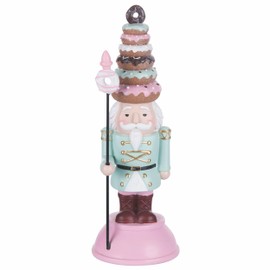 Villa d'Este Home Tivoli Sweet Christmas Polyresin Nutcracker Soldier Donuts Tree