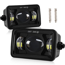 KARSAM F150 LED Fog Lights for 2015 2016 2017 2018 2019 2020 Ford F150 Accessories, 60W Super Bright F-150 Fog Light Assembly, DOT Approved Front Bumper Driving Light Rectangular Fog Lamps Replacement