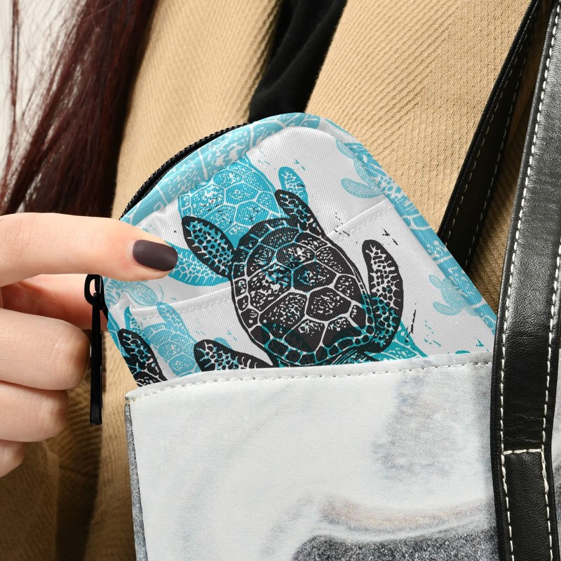 Sea Turtle Abstract Pill Box 7 Day Pill Case Travel