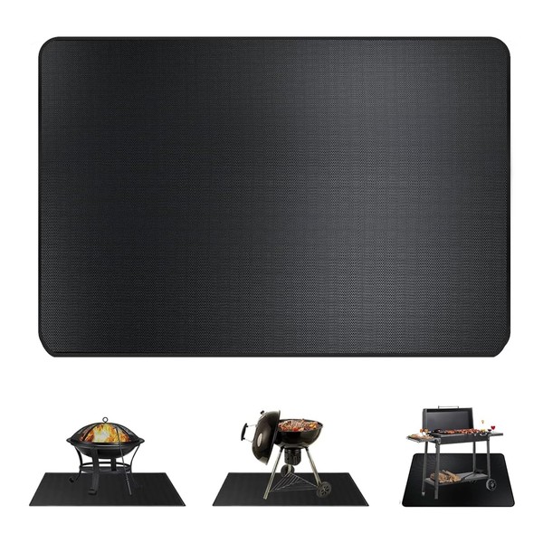 WishesMar 78 * 61CM Fire Pit Mat Fireproof Heat Proof