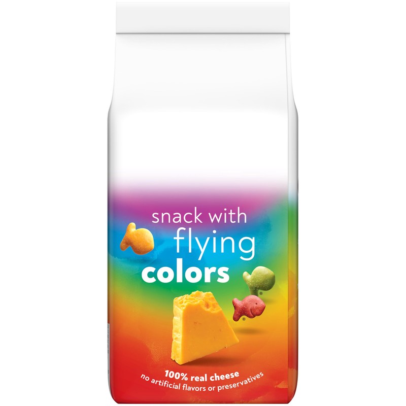 Goldfish Colors Cheddar Cheese Crackers, Baked Snack Crackers, 6.6 oz