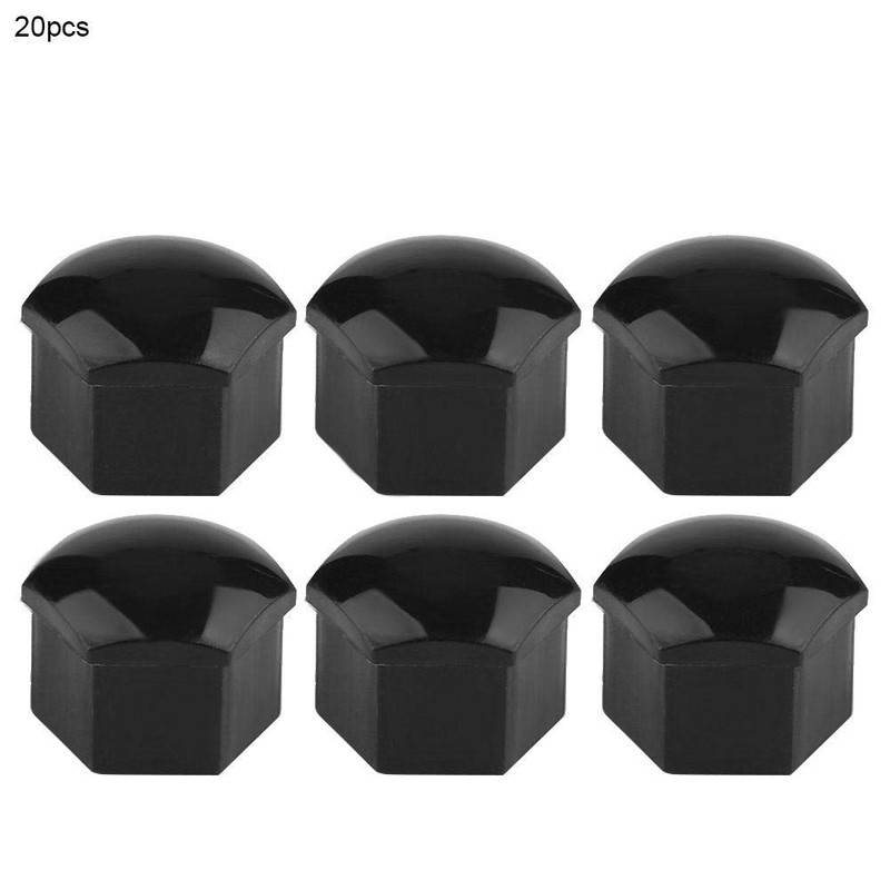 20pcs 19mm Tapas de tuerca de rueda de coche, cubierta