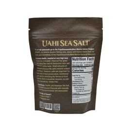 Sea Salts of Hawaii Uahi Sea Salt 1lb. Bag – 100% Hawaiian Sea Salts and Activated Coconut Shell Charcoal – Made in Hawaii