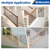 Muzata 10Pack Iron Baluster Shoes Slant Shoes with Screws for