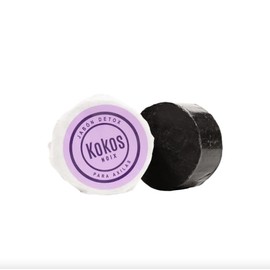 KOKOS | Jabón Detox con carbón activado | Ideal para transición a desodorante natural | Jabon de baño | Carbon activado | Elimina olores, aclara y equilibra el pH | Natural y vegano | 55 g