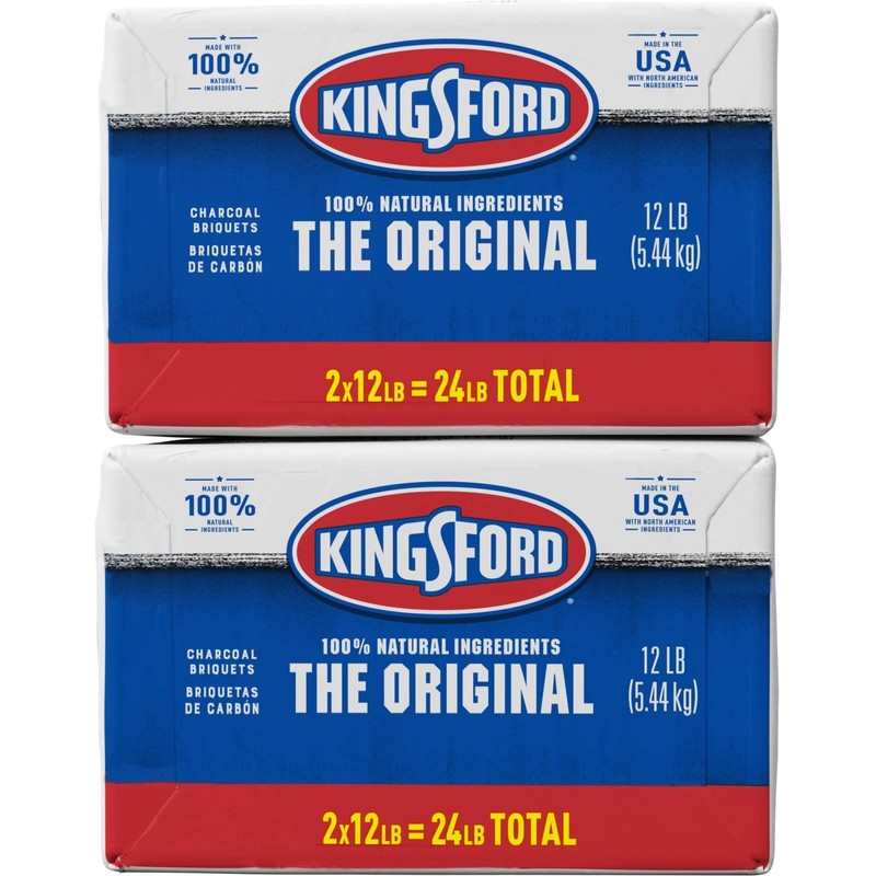Kingsford Original Charcoal Briquettes, BBQ Charcoal for Grilling 12 Pounds