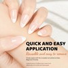 Aokitec French Tip False Nails - Short Almond False Acrylic