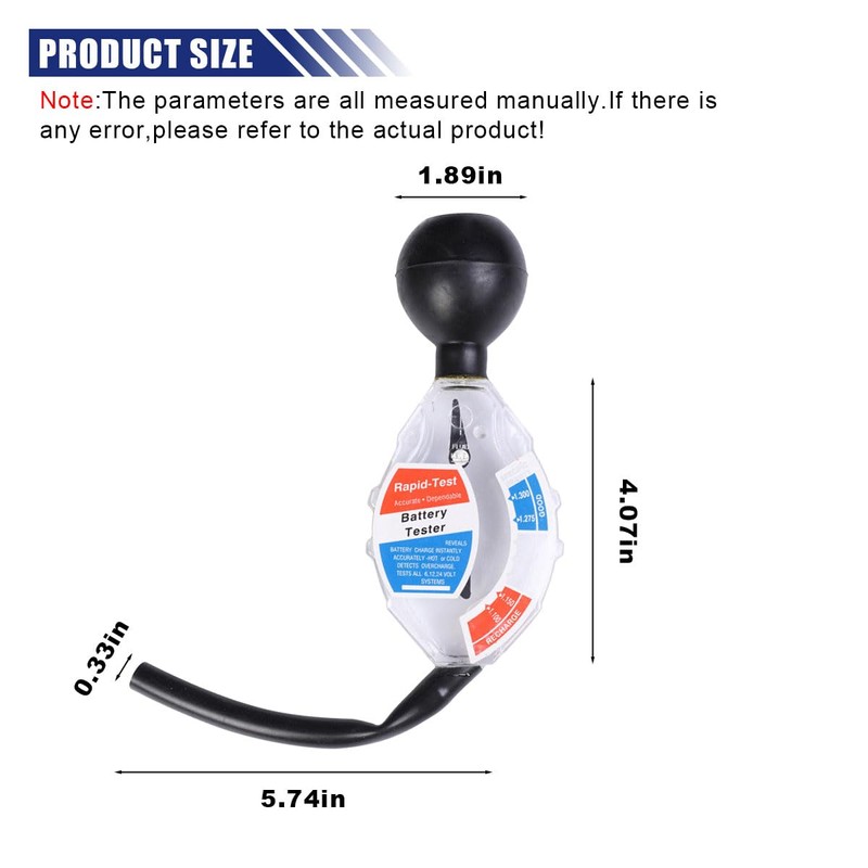 Car Battery Hydrometer Tester, Acid Quality Fast Detection Tool, Deep