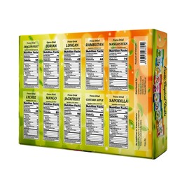 CHAVI Freeze Dried Exotic Tropical Fruits | Pack of 10 | Gift Box - No Added Sugars or Preservatives - Non-GMO, Vegan, Gluten-Free | 180 g | 6.4 oz